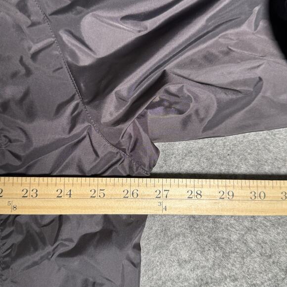 Anchor Blue Jacket Men's Large Black Snap Front Windbreaker Mesh Lined Nylon Y2K - Picture 5 of 5